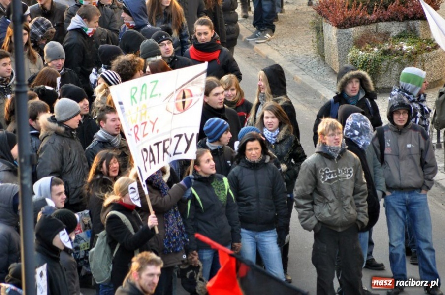Zdjęcie w galerii na portalu naszraciborz.pl: NIE dla ACTA! Precz z brukselską okupacją wiadomości z regionu