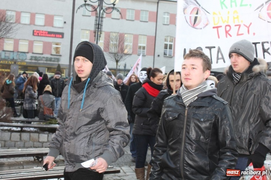 Zdjęcie w galerii na portalu naszraciborz.pl: NIE dla ACTA! Precz z brukselską okupacją wiadomości z regionu