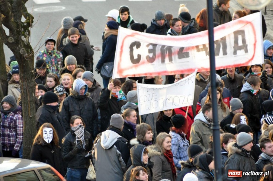 Zdjęcie w galerii na portalu naszraciborz.pl: NIE dla ACTA! Precz z brukselską okupacją wiadomości z regionu