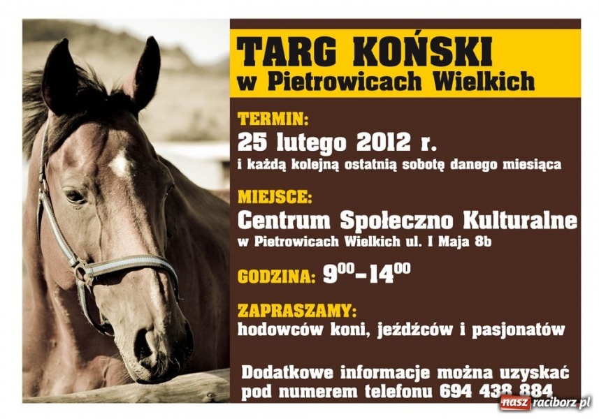 Zdjęcie w galerii na portalu naszraciborz.pl: W Pietrowicach stawiają na konie wiadomości z regionu