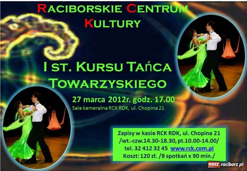 Zdjęcie w galerii na portalu naszraciborz.pl: Kurs Tańca Towarzyskiego - I stopień wiadomości z regionu