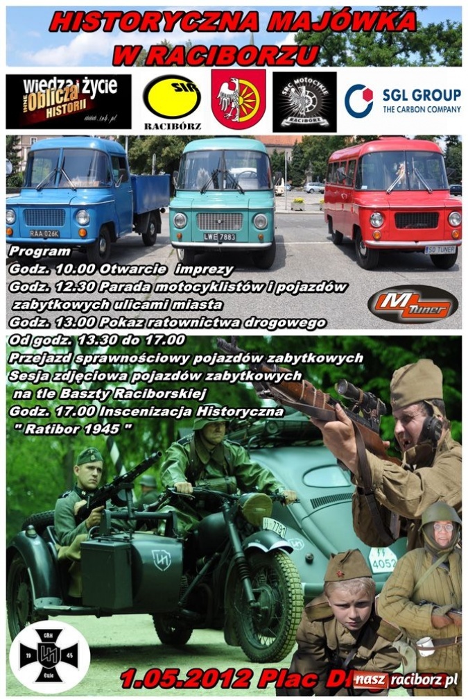 Zdjęcie w galerii na portalu naszraciborz.pl: Ratibor 1945 - 1 maja zrobią inscenizację wiadomości z regionu