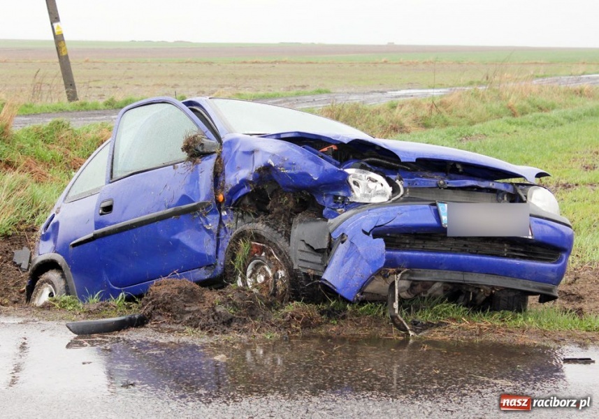 Zdjęcie w galerii na portalu naszraciborz.pl: Wypadek na trasie Sudół-Bojanów wiadomości z regionu