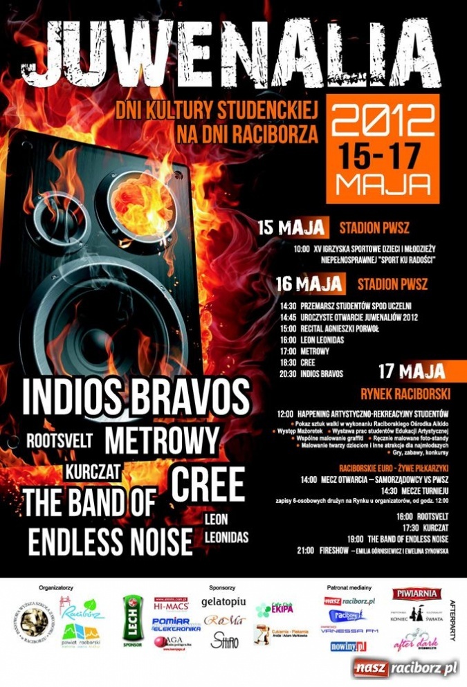 Zdjęcie w galerii na portalu naszraciborz.pl: Juwenalia 2012 z Metrowym wiadomości z regionu