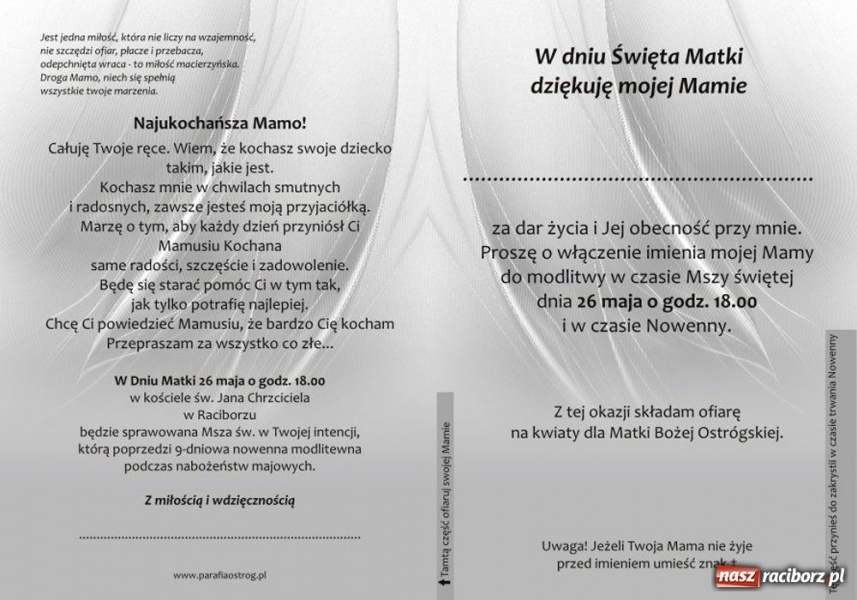 Zdjęcie w galerii na portalu naszraciborz.pl: Nowenna przed Dniem Matki na Ostrogu wiadomości z regionu