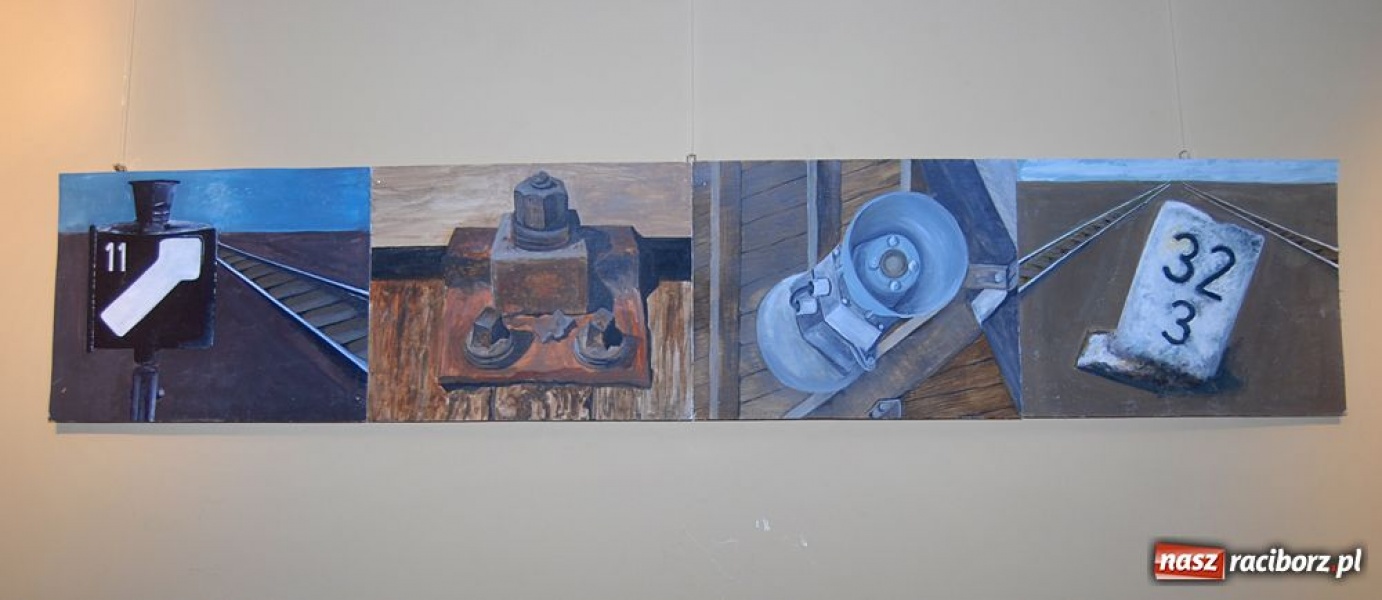 Zdjęcie w galerii na portalu naszraciborz.pl: Finisaż wystawy ... w czasie wiadomości z regionu