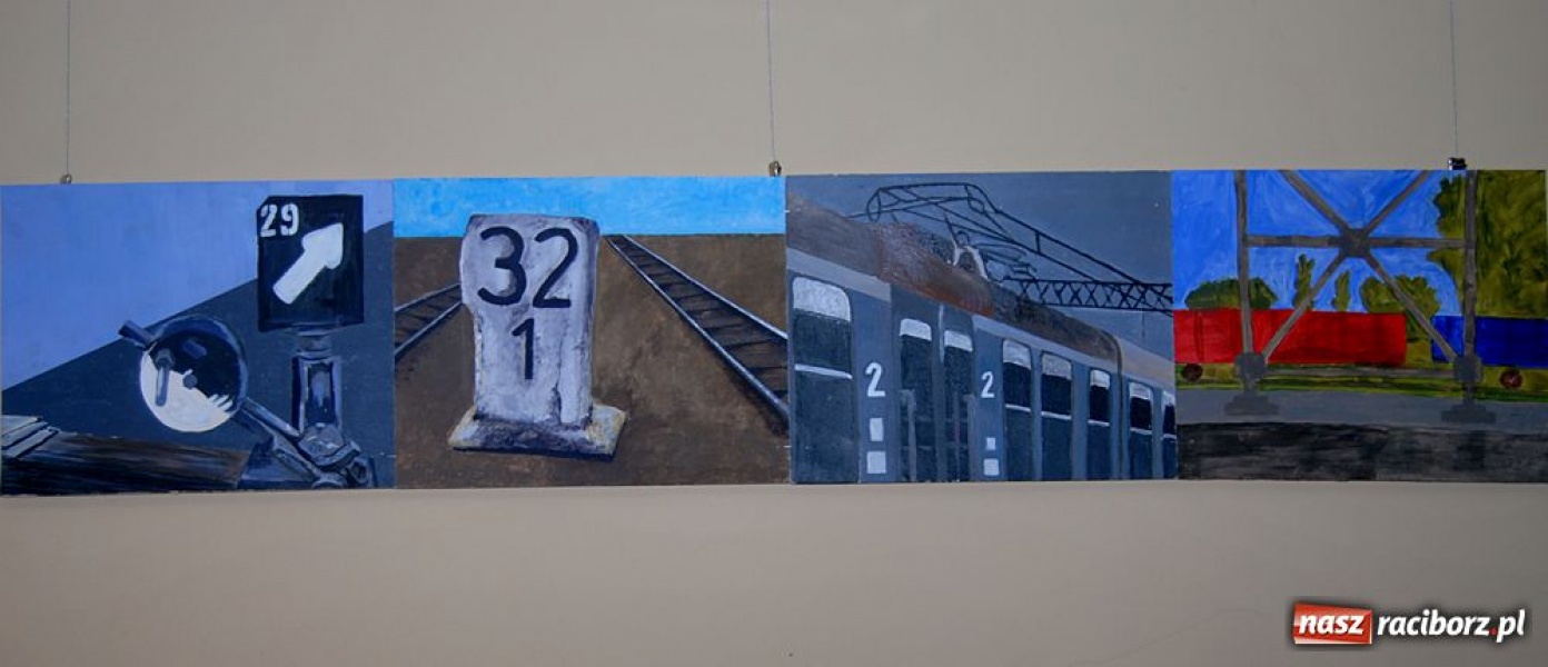 Zdjęcie w galerii na portalu naszraciborz.pl: Finisaż wystawy ... w czasie wiadomości z regionu