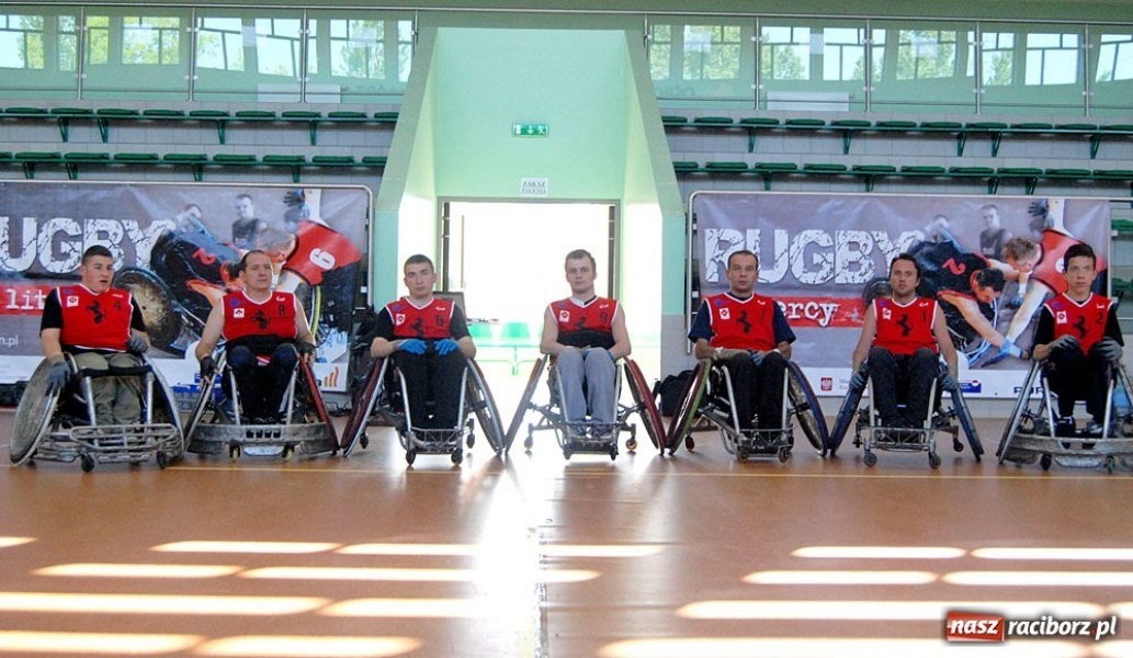 Zdjęcie w galerii na portalu naszraciborz.pl: Wheelchair Rugby w Arenie Rafako wiadomości z regionu