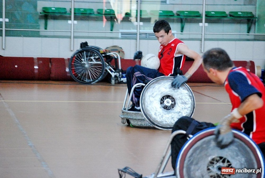 Zdjęcie w galerii na portalu naszraciborz.pl: Wheelchair Rugby w Arenie Rafako wiadomości z regionu