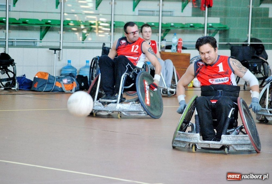 Zdjęcie w galerii na portalu naszraciborz.pl: Wheelchair Rugby w Arenie Rafako wiadomości z regionu