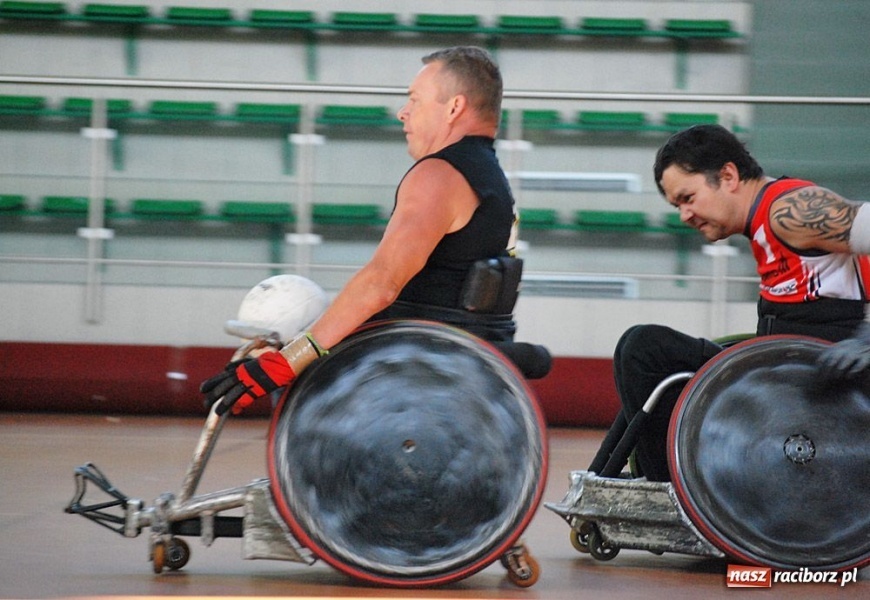 Zdjęcie w galerii na portalu naszraciborz.pl: Wheelchair Rugby w Arenie Rafako wiadomości z regionu