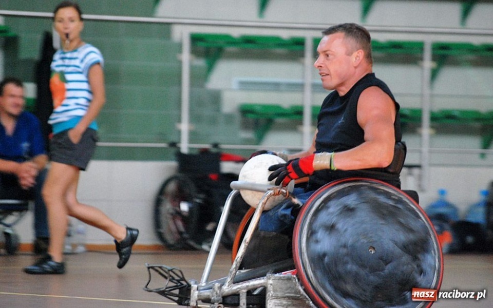 Zdjęcie w galerii na portalu naszraciborz.pl: Wheelchair Rugby w Arenie Rafako wiadomości z regionu