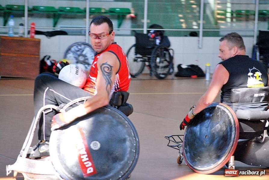 Zdjęcie w galerii na portalu naszraciborz.pl: Wheelchair Rugby w Arenie Rafako wiadomości z regionu