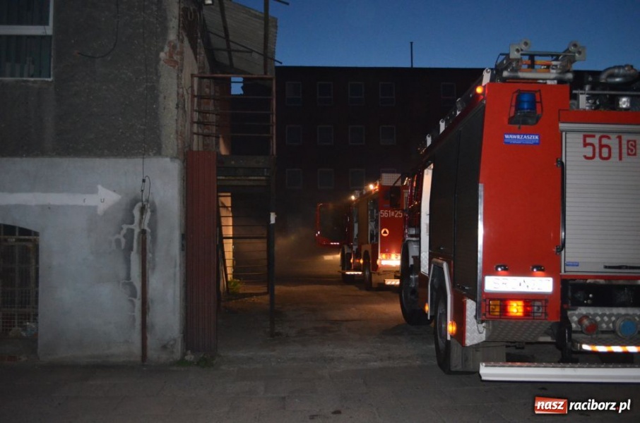 Zdjęcie w galerii na portalu naszraciborz.pl: Pożar na terenie dawnego Domgosu wiadomości z regionu
