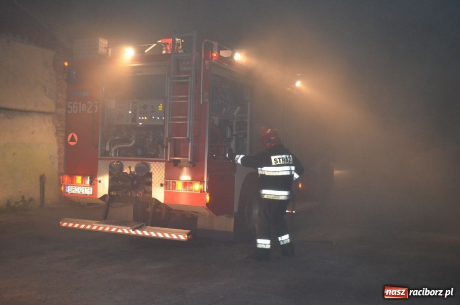 Zdjęcie w galerii na portalu naszraciborz.pl: Pożar na terenie dawnego Domgosu wiadomości z regionu