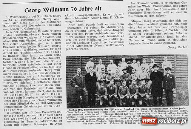 Zdjęcie w galerii na portalu naszraciborz.pl: Archiwum Der Ratiborer część I wiadomości z regionu