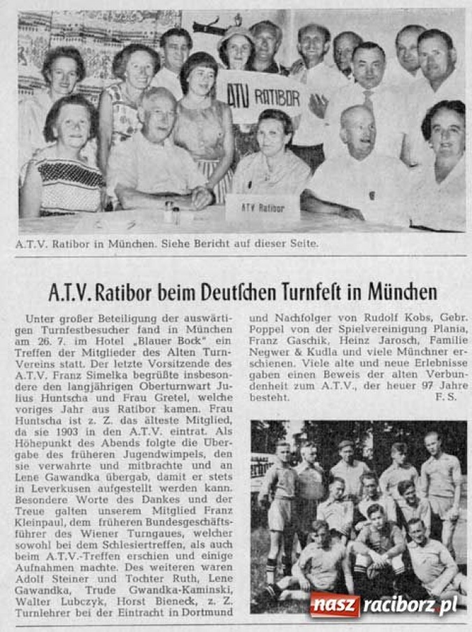 Zdjęcie w galerii na portalu naszraciborz.pl: Archiwum Der Ratiborer część I wiadomości z regionu
