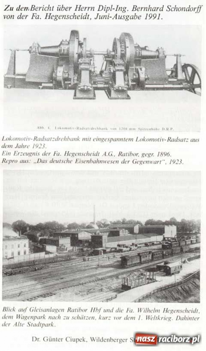 Zdjęcie w galerii na portalu naszraciborz.pl: Archiwum Der Ratiborer część I wiadomości z regionu