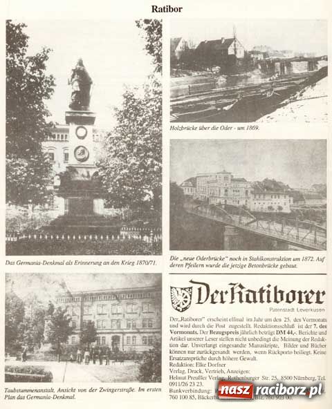Zdjęcie w galerii na portalu naszraciborz.pl: Archiwum Der Ratiborer część I wiadomości z regionu