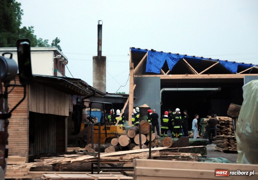 Zdjęcie w galerii na portalu naszraciborz.pl: Pożar w tworkowskim tartaku wiadomości z regionu