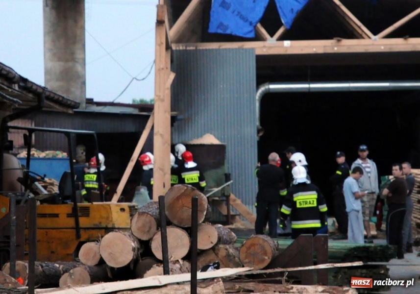 Zdjęcie w galerii na portalu naszraciborz.pl: Pożar w tworkowskim tartaku wiadomości z regionu