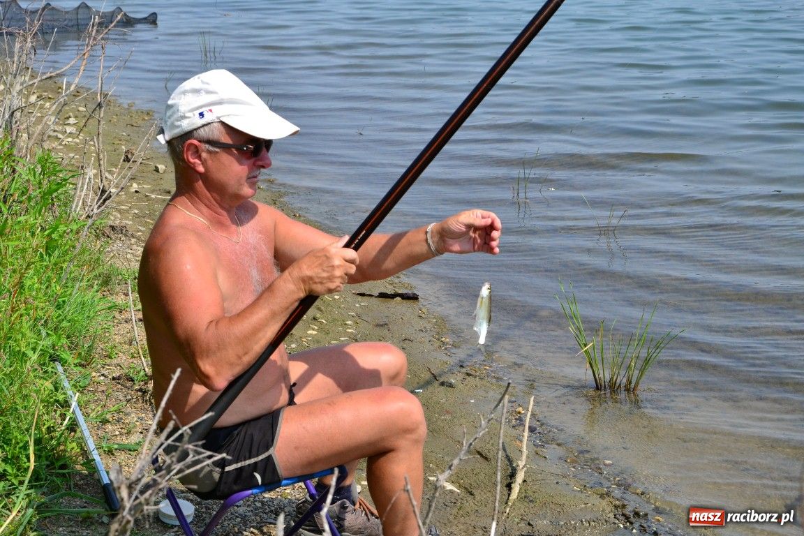 Zdjęcie w galerii na portalu naszraciborz.pl: W upał wędkarze mieli słabe branie wiadomości z regionu