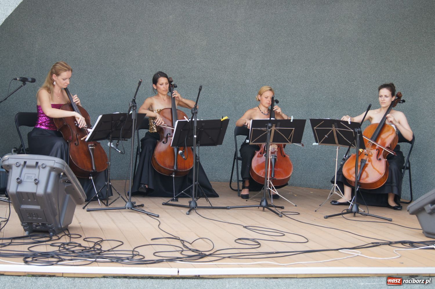 Zdjęcie w galerii na portalu naszraciborz.pl: Damski Kwartet zagrał w Parku Roth wiadomości z regionu