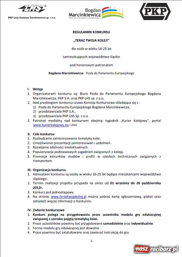 Zdjęcie w galerii na portalu naszraciborz.pl: Teraz Twoja Kolej! wiadomości z regionu