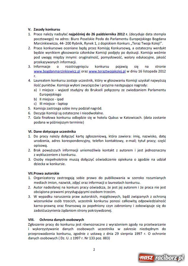 Zdjęcie w galerii na portalu naszraciborz.pl: Teraz Twoja Kolej! wiadomości z regionu