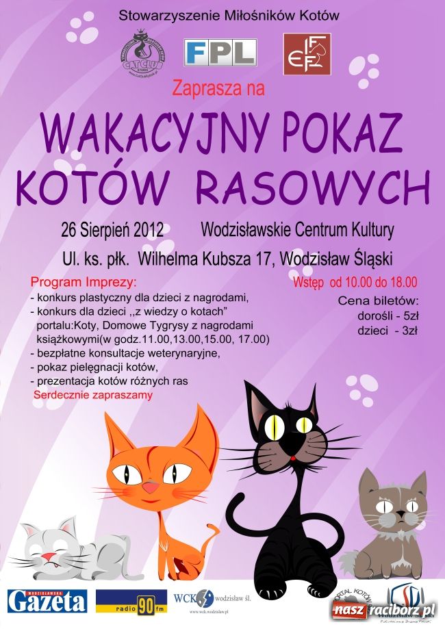 Zdjęcie w galerii na portalu naszraciborz.pl: Pokaz kotów w Wodzisławiu Śląskim wiadomości z regionu