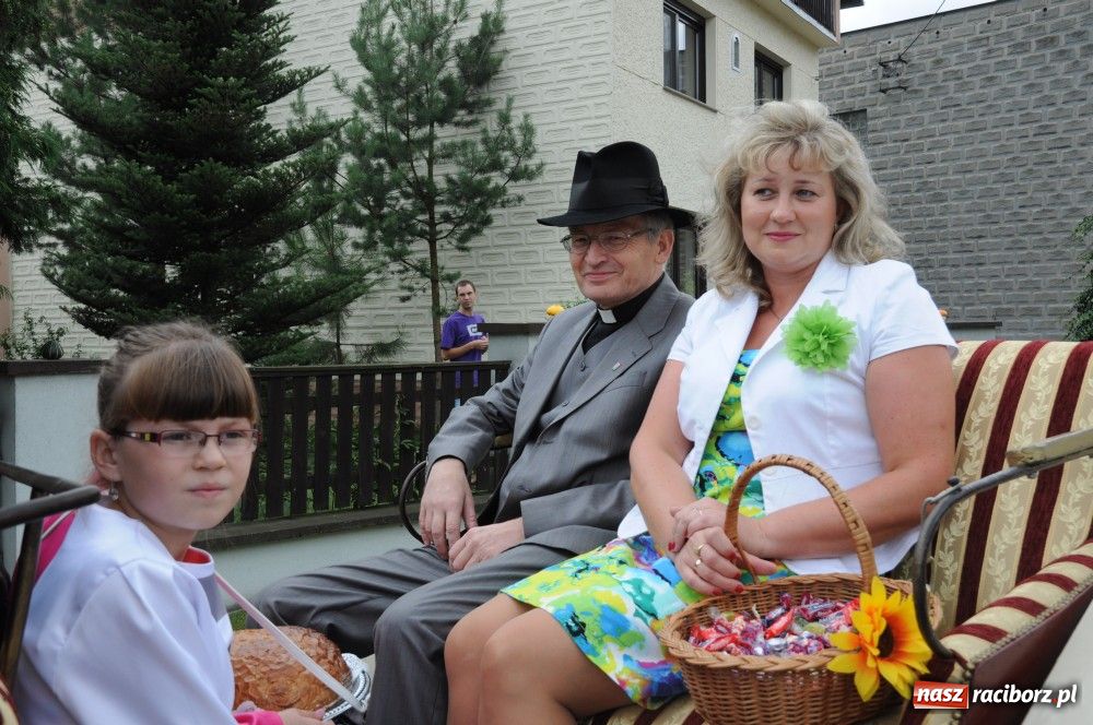 Zdjęcie w galerii na portalu naszraciborz.pl: Bocian i niesforny kot w Bolesławiu wiadomości z regionu