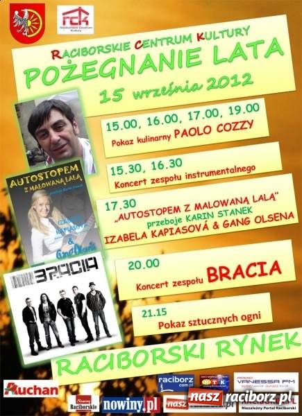 Zdjęcie w galerii na portalu naszraciborz.pl: Racibórz pożegna lato z gwiazdami! wiadomości z regionu