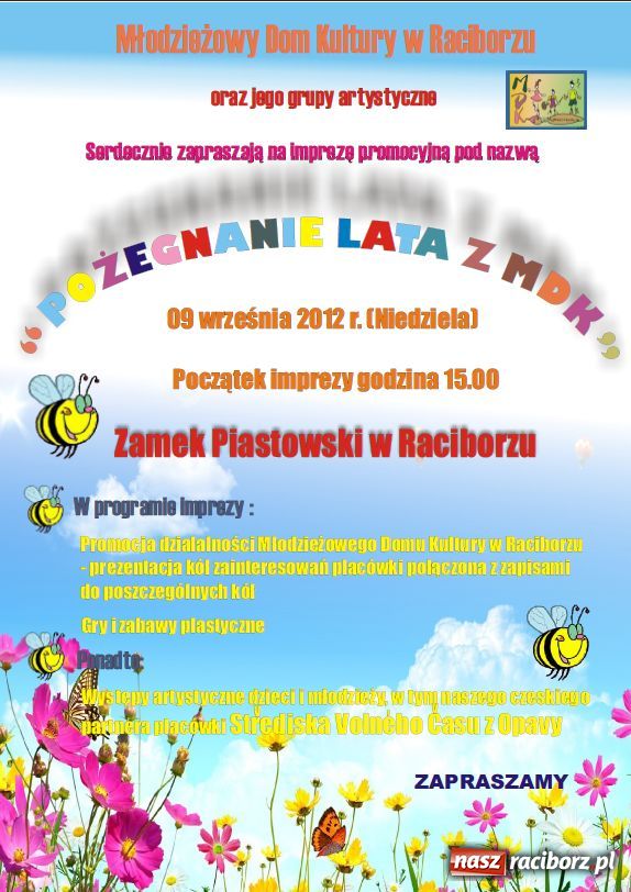 Zdjęcie w galerii na portalu naszraciborz.pl: Pożegnanie Lata z MDK wiadomości z regionu