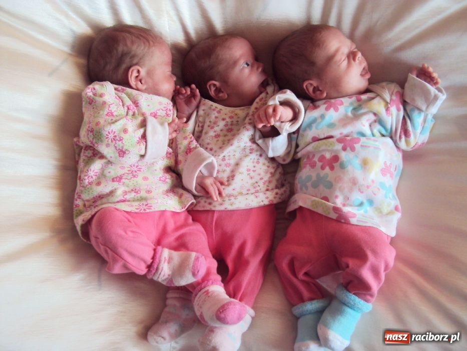 Zdjęcie w galerii na portalu naszraciborz.pl: Trojaczki z Bojanowa mają się świetnie! wiadomości z regionu