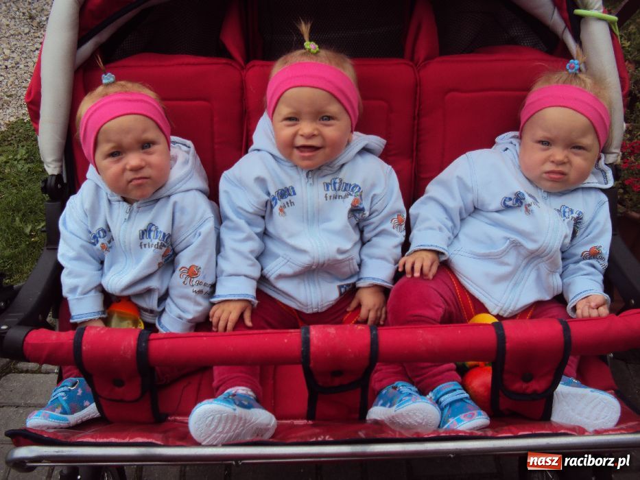 Zdjęcie w galerii na portalu naszraciborz.pl: Trojaczki z Bojanowa mają się świetnie! wiadomości z regionu