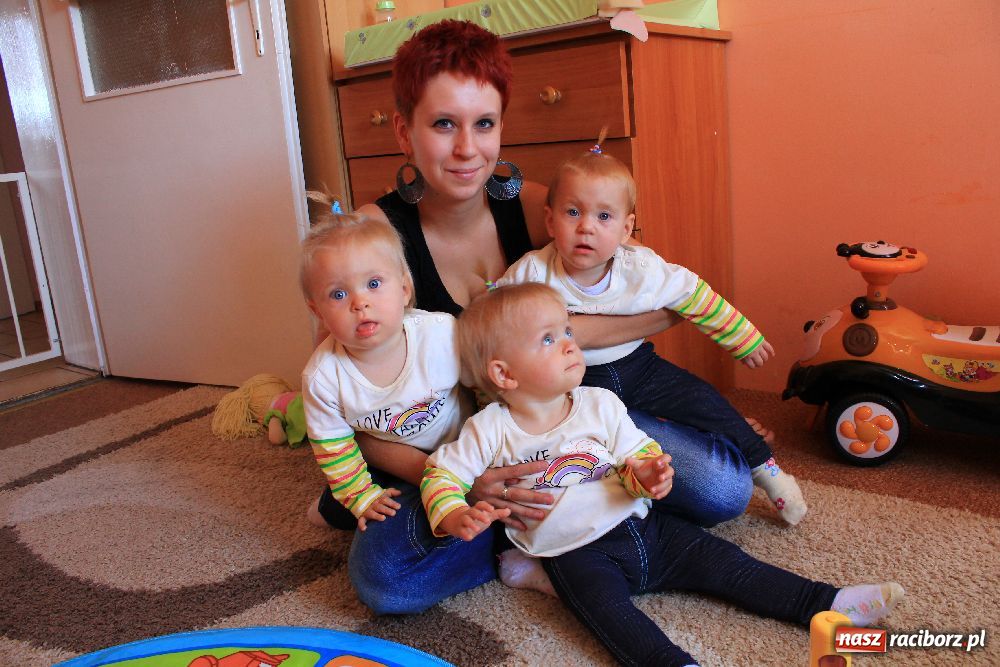 Zdjęcie w galerii na portalu naszraciborz.pl: Trojaczki z Bojanowa mają się świetnie! wiadomości z regionu