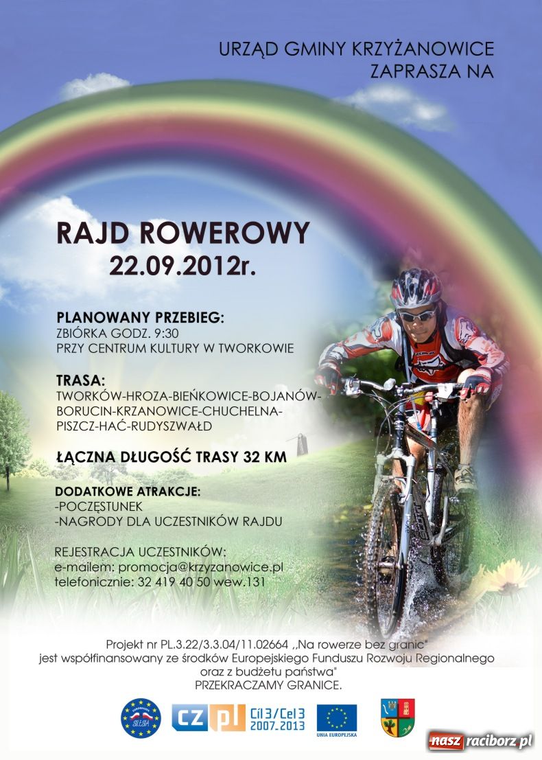 Zdjęcie w galerii na portalu naszraciborz.pl: Gmina Krzyżanowice: Rajd Rowerowy wiadomości z regionu