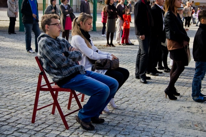 Zdjęcie w galerii na portalu naszraciborz.pl: Wernisaż na zamku - sławne budowle świata wiadomości z regionu