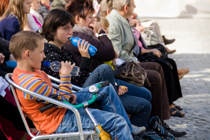 Zdjęcie w galerii na portalu naszraciborz.pl: Wernisaż na zamku - sławne budowle świata wiadomości z regionu
