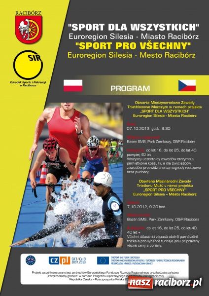 Zdjęcie w galerii na portalu naszraciborz.pl: Pływanie i triathlon na zakończenie projektu Sport dla wszystkich wiadomości z regionu