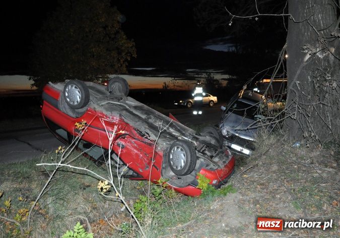 Zdjęcie w galerii na portalu naszraciborz.pl: Zderzenie dwóch raciborskich samochodów na drodze Racibórz-Lubomia wiadomości z regionu