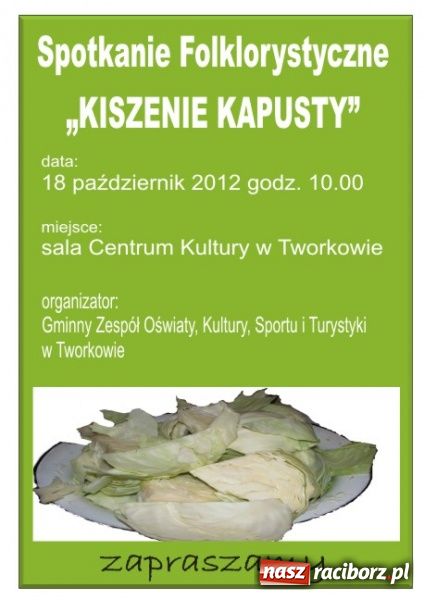 Zdjęcie w galerii na portalu naszraciborz.pl: Kiszenie kapusty w Tworkowie wiadomości z regionu
