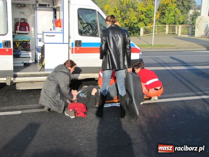 Zdjęcie w galerii na portalu naszraciborz.pl: Brawurowa jazda i nadmierna prędkość. Pirat drogowy potrącił pieszego! wiadomości z regionu