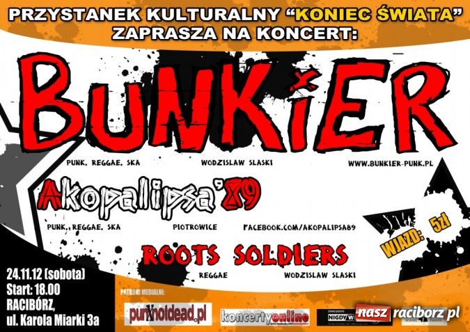 Zdjęcie w galerii na portalu naszraciborz.pl: Koncert na deskach Przystanku Kulturalnego Koniec Świata wiadomości z regionu