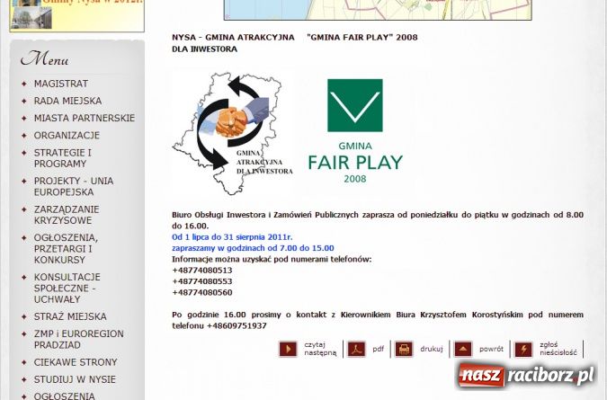 Zdjęcie w galerii na portalu naszraciborz.pl: Prezydent się uczy i podpatruje najlepszych! wiadomości z regionu