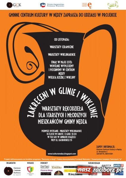 Zdjęcie w galerii na portalu naszraciborz.pl: Weź udział w warsztatach pn. „Zakręceni w glinie i wiklinie” wiadomości z regionu