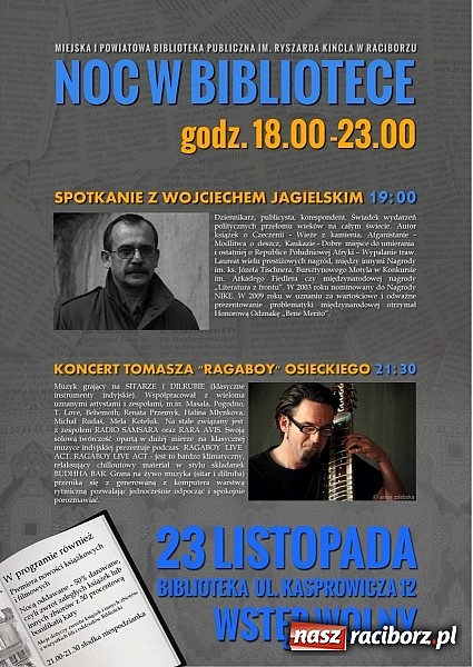 Zdjęcie w galerii na portalu naszraciborz.pl: Jest taka noc, kiedy Biblioteka nie zasypia… wiadomości z regionu