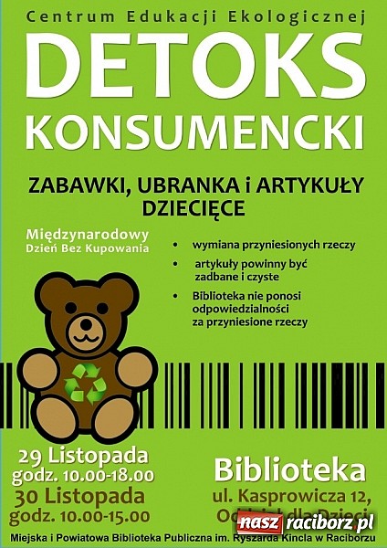 Zdjęcie w galerii na portalu naszraciborz.pl: Czas na Detoks Konsumencki wiadomości z regionu