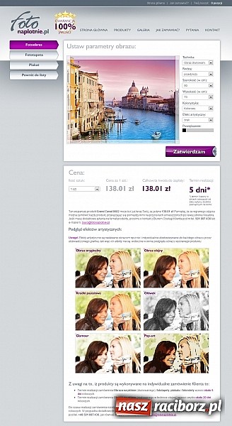 Zdjęcie w galerii na portalu naszraciborz.pl: Zamień swoją fotografię w obraz! wiadomości z regionu