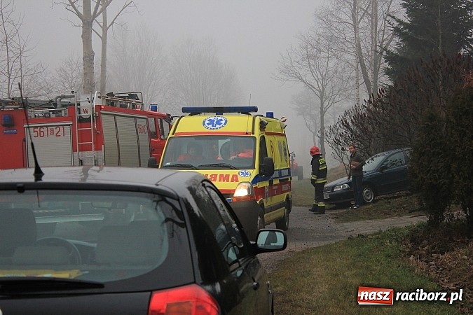 Zdjęcie w galerii na portalu naszraciborz.pl: Wypadek na trasie Markowice-Babice. Jedna osoba przewieziona do szpitala wiadomości z regionu